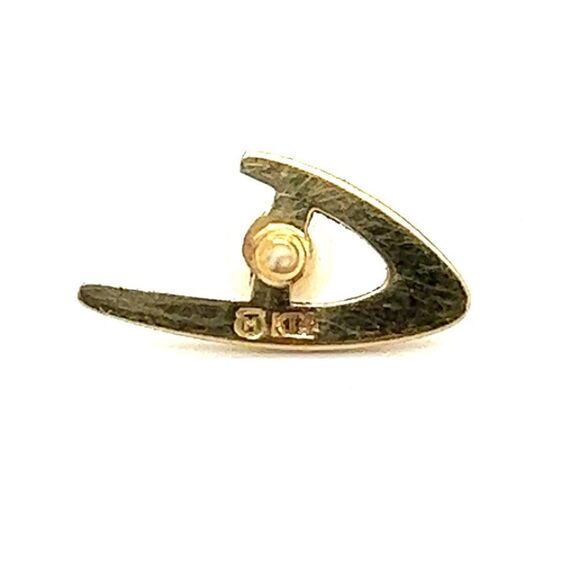 Mikimoto Estate Akoya Pearl Mens Tie Pin 14k Y Gold 4.79 mm M298 - Picture 5 of 6